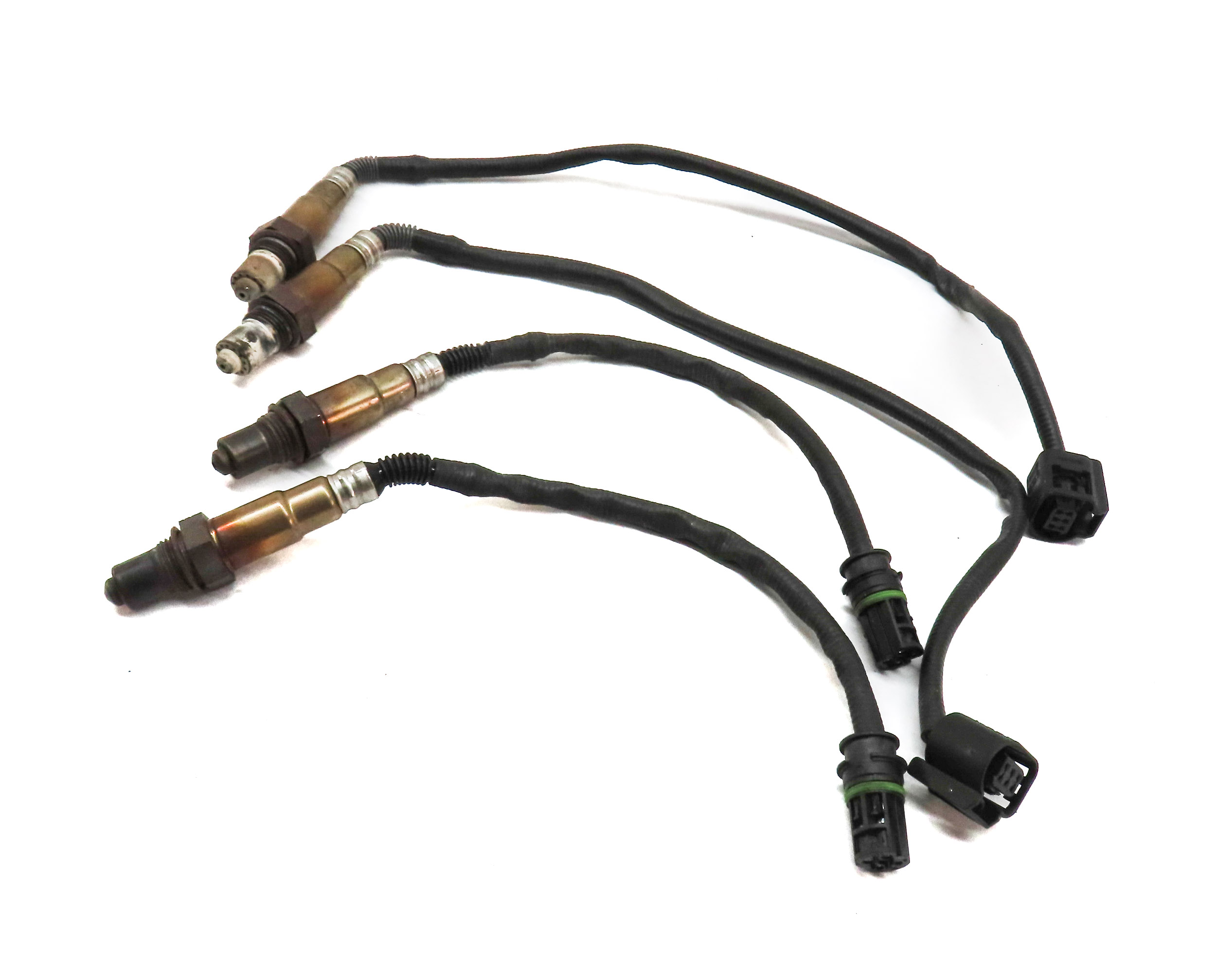 12 BMW X6 M X6M ///M (E71) 4.4L (S63) ENGINE PRE/POST CAT OXYGEN O2 SENSOR SET/4 — exact item pictured